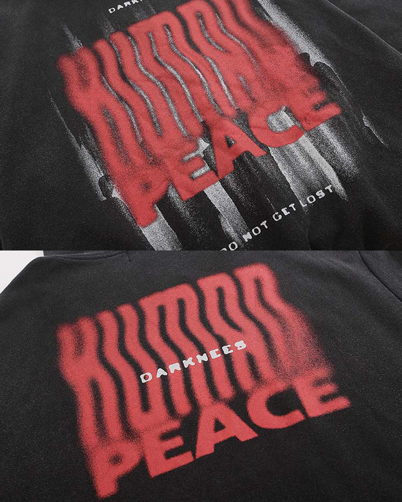 Y2K Grunge Black And Red Graphic Hoodie - 90S Fashion, Retro Style, Y2K Outfits Women Y2K Grunge Black And Red Graphic Hoodie - 90S Fashion, Retro Style, Y2K Outfits Women