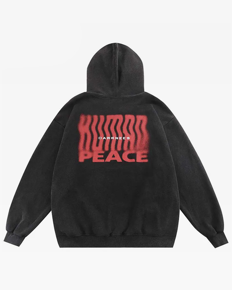 Y2K Grunge Black And Red Graphic Hoodie - 90S Fashion, Retro Style, Y2K Outfits Women Y2K Grunge Black And Red Graphic Hoodie - 90S Fashion, Retro Style, Y2K Outfits Women