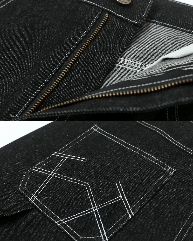 Y2K Grunge Black Baggy Shorts - 90S Retro Summer Outfit, Y2K Club & Party Fashion