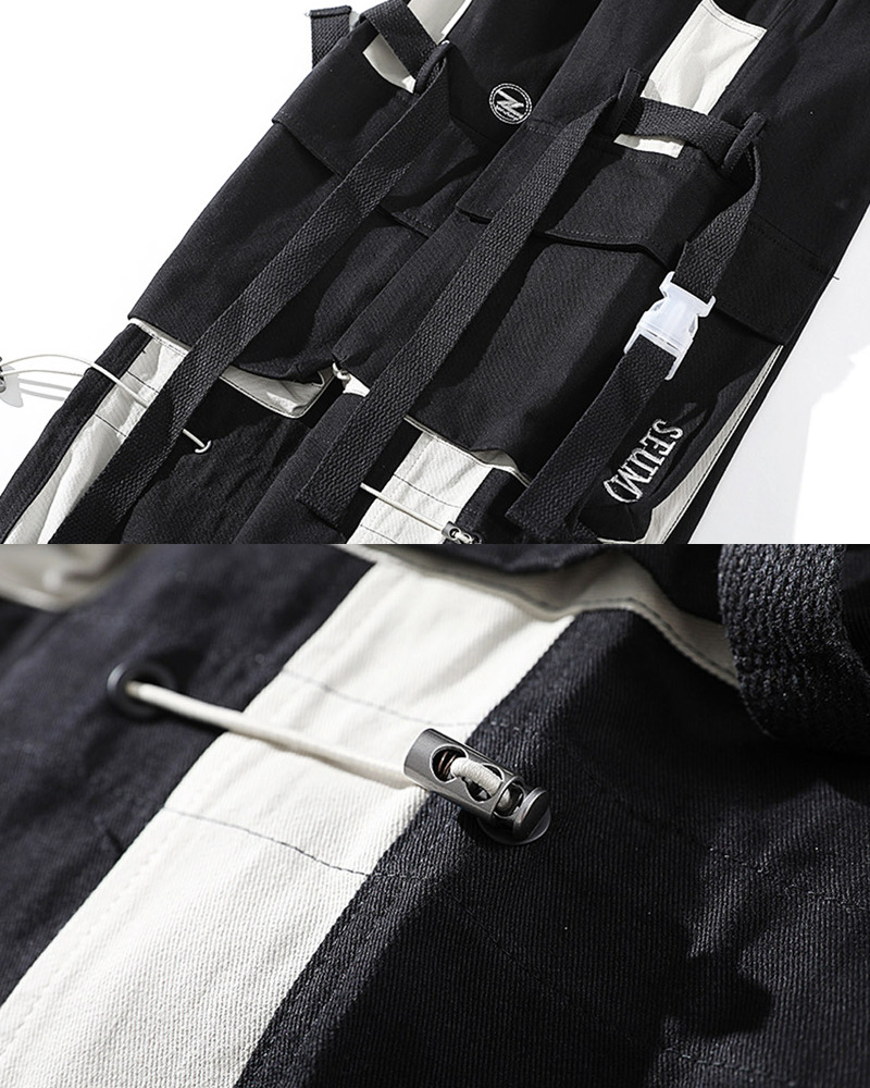 Y2K Grunge Black Cargo Jogger Pants - 90S Retro Summer Outfit, Y2K Club & Party Fashion