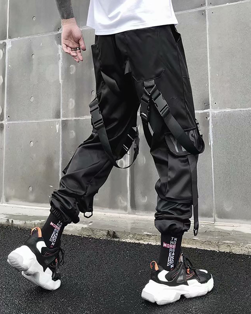 Y2K Grunge Black Cargo Pants - Retro 90S Streetwear, Summer Y2K Outfits, Gothic Y2K Fashion Y2K Grunge Black Cargo Pants - Retro 90S Streetwear, Summer Y2K Outfits, Gothic Y2K Fashion