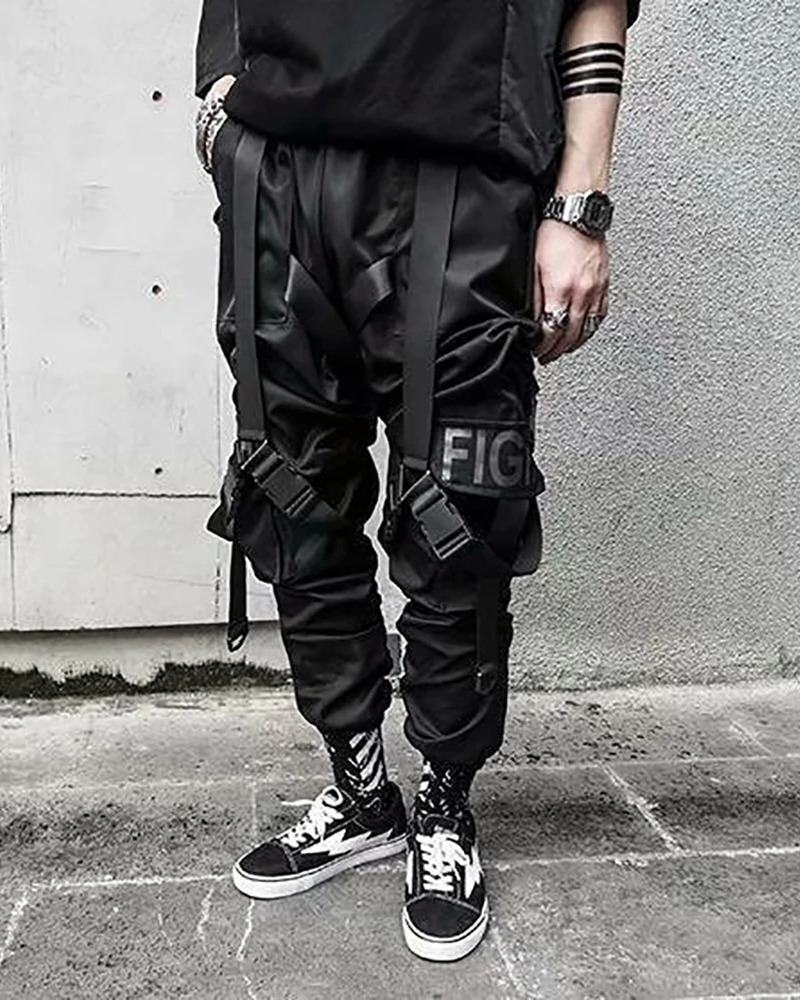 Y2K Grunge Black Cargo Pants - Retro 90S Streetwear, Summer Y2K Outfits, Gothic Y2K Fashion Y2K Grunge Black Cargo Pants - Retro 90S Streetwear, Summer Y2K Outfits, Gothic Y2K Fashion