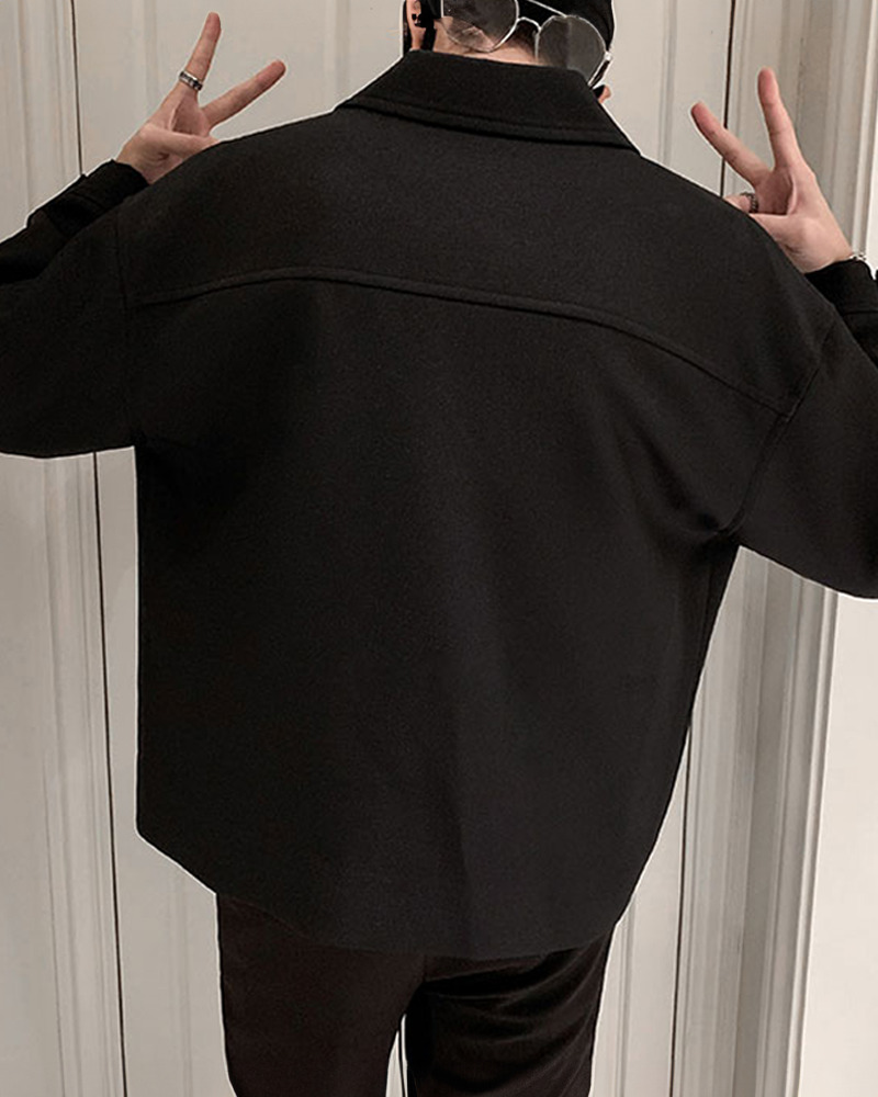 Y2K Grunge Black Casual Jacket - 90S Retro Style, Summer Outfits, Party & Club Fashion