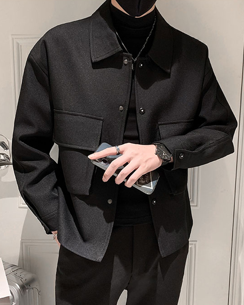 Y2K Grunge Black Casual Jacket - 90S Retro Style, Summer Outfits, Party & Club Fashion