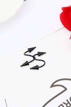 Y2K Grunge Black Cone Earrings - Retro 90S Fashion, Gothic Y2K, Pastel Goth, Y2K Club Outfits