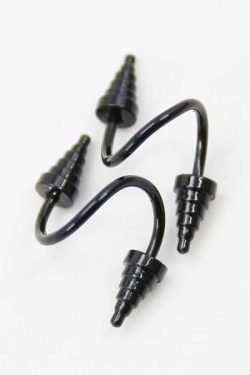 Y2K Grunge Black Cone Earrings - Retro 90S Fashion, Gothic Y2K, Pastel Goth, Y2K Club Outfits