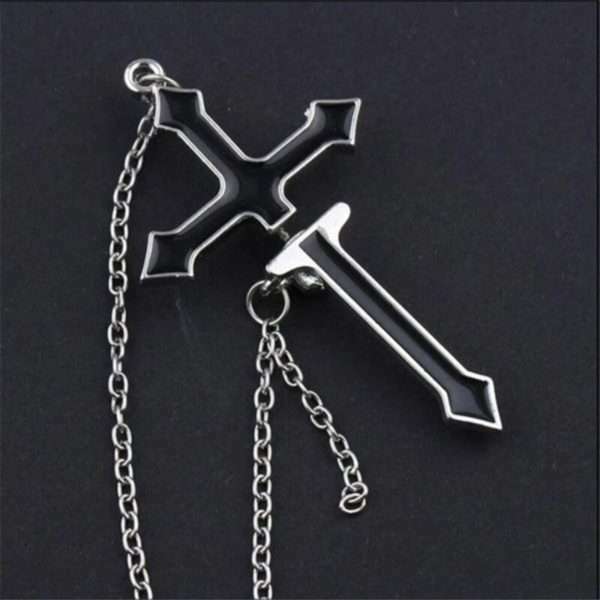 Y2K Grunge Black Cross Long Chain Earrings - Retro 90S Fashion, Gothic Y2K, Pastel Goth Style Y2K Grunge Black Cross Long Chain Earrings - Retro 90S Fashion, Gothic Y2K, Pastel Goth Style