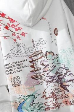 Y2K Grunge Black Japanese Hoodie - Retro 90S Fashion, Summer Y2K Outfits, Gothic Y2K Style