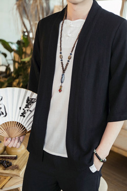 Y2K Grunge Black Kimono Cardigan - 90S Retro Summer Outfit, Gothic Y2K Fashion