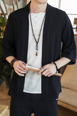 Y2K Grunge Black Kimono Cardigan - 90S Retro Summer Outfit, Gothic Y2K Fashion