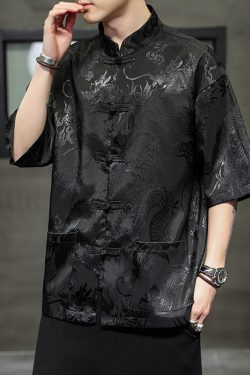 Y2K Grunge Black Kimono Jacket - Retro 90S Fashion, Gothic Y2K, Summer Y2K Outfits