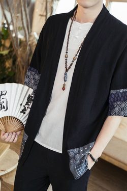 Y2K Grunge Black Kimono Jacket - Retro 90S Fashion, Summer Outfits, And Gothic Style