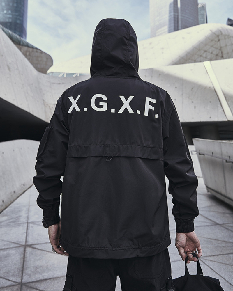 Y2K Grunge Black Techwear Jacket - 90S Fashion, Retro Style, Gothic Y2K, Summer Y2K Outfits Y2K Grunge Black Techwear Jacket - 90S Fashion, Retro Style, Gothic Y2K, Summer Y2K Outfits