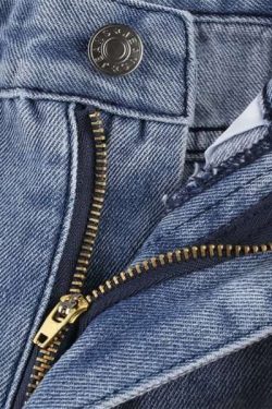 Y2K Grunge Butterfly Pattern Jeans - 90S Fashion, Retro Style, Y2K Summer Outfits