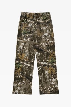 Y2K Grunge Camo Cargo Pants - 90S Retro Style, Summer Y2K Outfits, Hip Hop Fashion