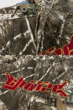 Y2K Grunge Camo Cargo Pants - 90S Retro Style, Summer Y2K Outfits, Hip Hop Fashion