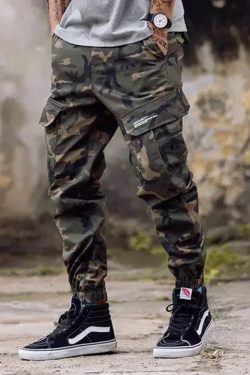 Y2K Grunge Camo Pants Streetwear - 90S Fashion, Retro Style, Y2K Summer Outfits