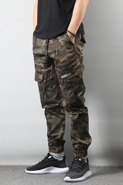 Y2K Grunge Camo Pants Streetwear - 90S Fashion, Retro Style, Y2K Summer Outfits