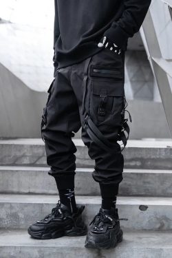 Y2K Grunge Cargo Pants - Retro 90S Techwear, Summer Y2K Outfits, Gothic Y2K Fashion