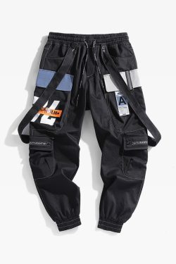 Y2K Grunge Cargo Pants With Straps - 90S Retro Summer Outfit, Y2K Fashion Essentials