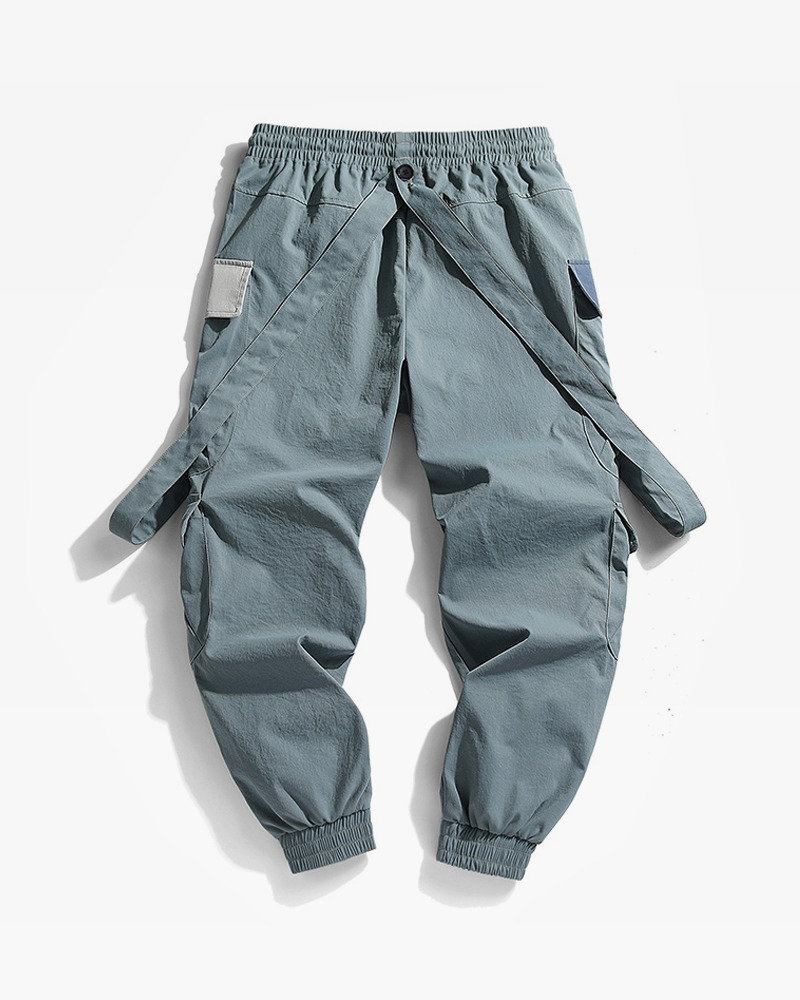 Y2K Grunge Cargo Pants With Straps - 90S Retro Summer Outfit, Y2K Fashion Essentials