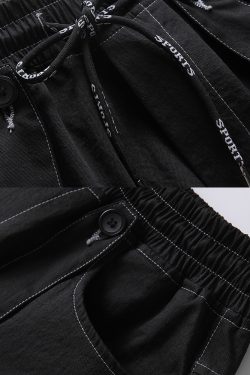 Y2K Grunge Cargo Pants With Straps - 90S Retro Summer Outfit, Y2K Fashion Essentials