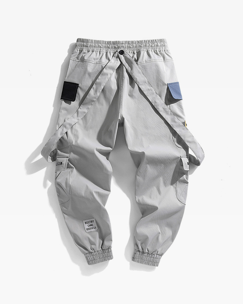Y2K Grunge Cargo Pants With Straps - 90S Retro Summer Outfit, Y2K Fashion Essentials