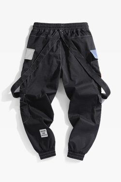Y2K Grunge Cargo Pants With Straps - 90S Retro Summer Outfit, Y2K Fashion Essentials
