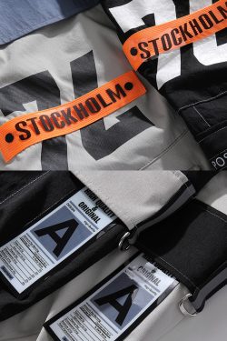 Y2K Grunge Cargo Pants With Straps - 90S Retro Summer Outfit, Y2K Fashion Essentials