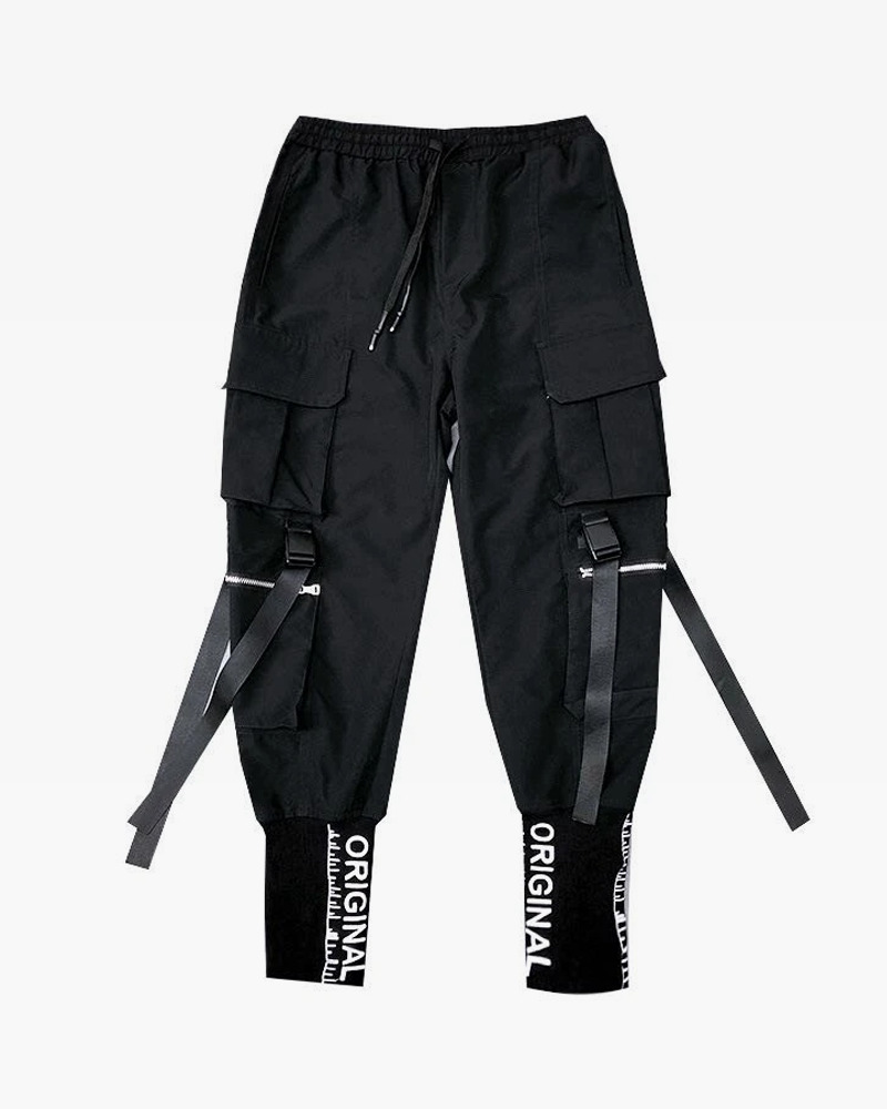 Y2K Grunge Cargo Pants With Tight Ankle - 90S Retro Summer Outfit For Women