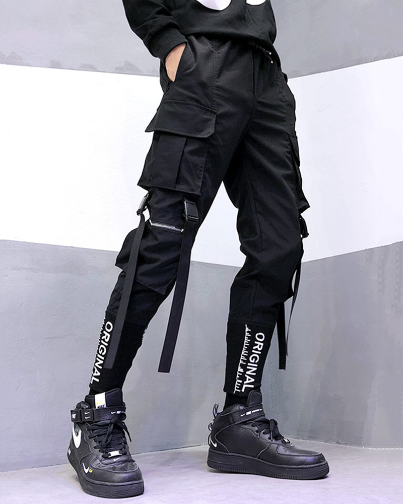 Y2K Grunge Cargo Pants With Tight Ankle - 90S Retro Summer Outfit For Women