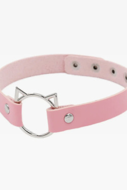 Y2K Grunge Cat Choker Necklace - Retro 90S Fashion, Gothic Y2K, Pastel Goth, Y2K Popstar