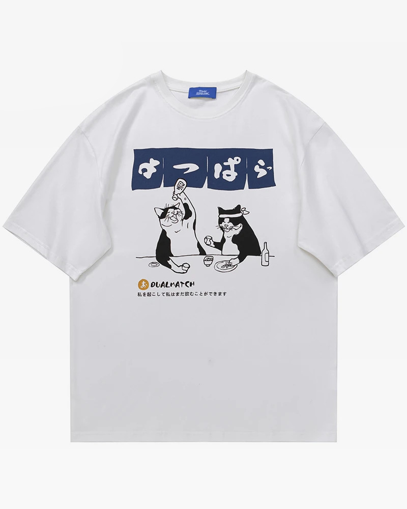 Y2K Grunge Cats Shirt - Retro 90S Summer Outfit, Baby Tees, Y2K Fashion, Pastel Goth Style