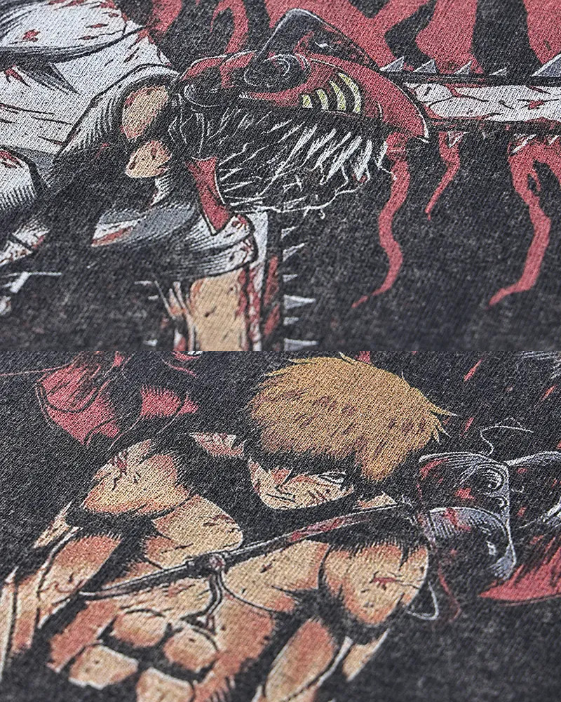 Y2K Grunge Chainsaw Man Shirt - Retro 90S Fashion, Summer Outfits, And Popstar Vibes