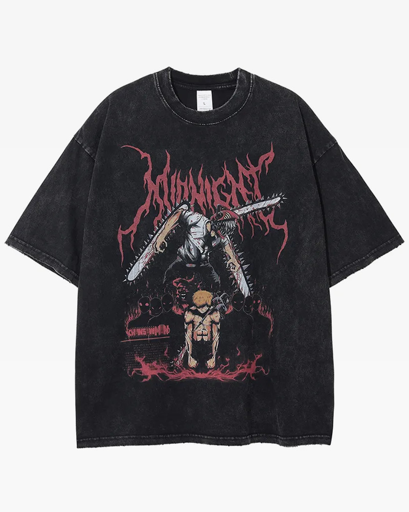 Y2K Grunge Chainsaw Man Shirt - Retro 90S Fashion, Summer Outfits, And Popstar Vibes