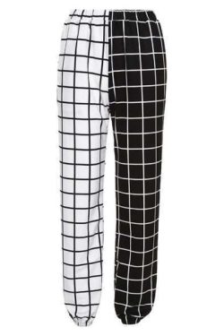 Y2K Grunge Contrast Pants & Top - 90S Fashion, Retro Style, Summer Y2K Outfits