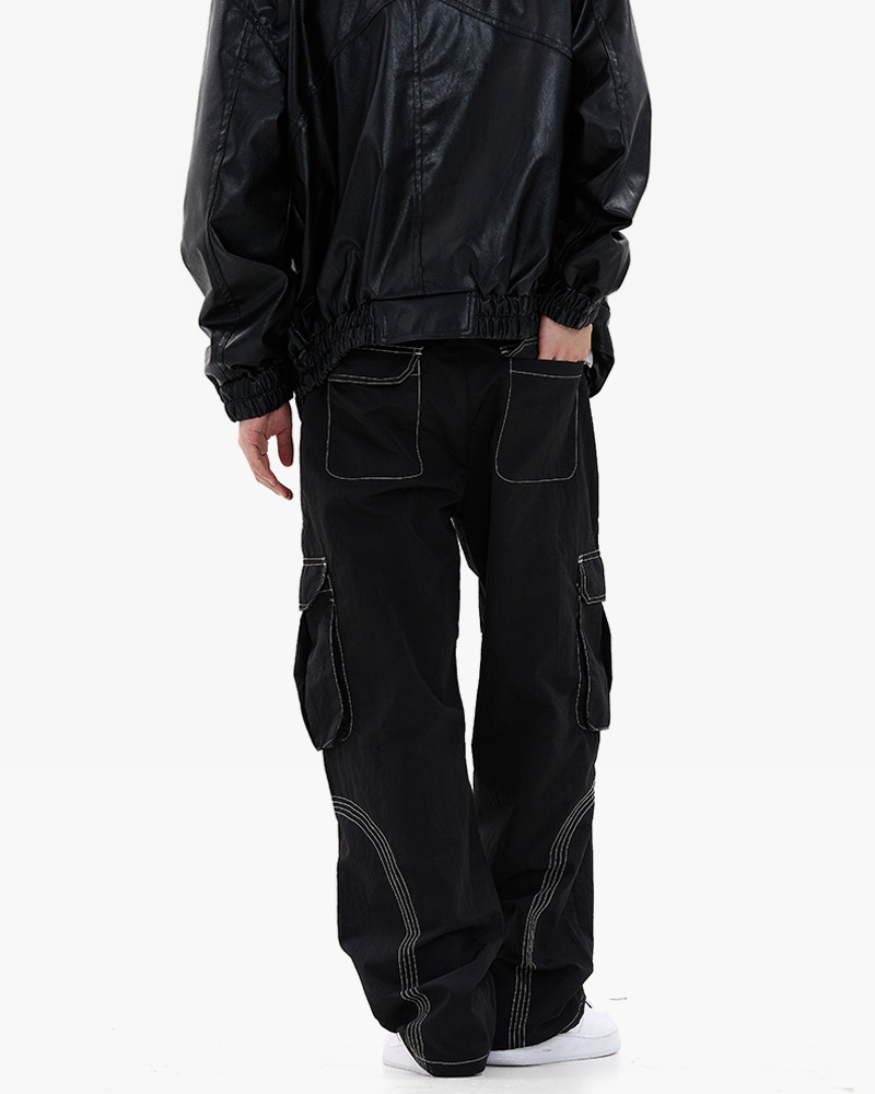 Y2K Grunge Contrast Stitch Jeans - 90S Retro Summer Outfit, Y2K Club & Party Fashion Y2K Grunge Contrast Stitch Jeans - 90S Retro Summer Outfit, Y2K Club & Party Fashion