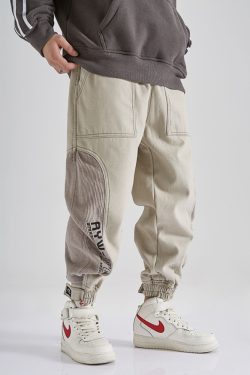 Y2K Grunge Corduroy Joggers - Retro 90S Fashion, Summer Outfits, And Pastel Goth Style