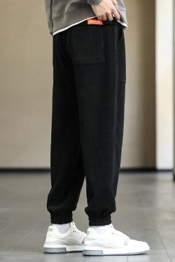 Y2K Grunge Corduroy Sweatpants - Retro 90S Fashion, Summer Outfits, And Pastel Goth Style