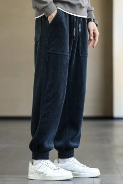 Y2K Grunge Corduroy Sweatpants - Retro 90S Fashion, Summer Outfits, And Pastel Goth Style