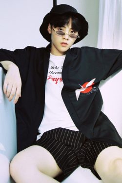 Y2K Grunge Crane Kimono Jacket - Retro 90S Summer Outfit, Pastel Goth, Y2K Fashion Staple