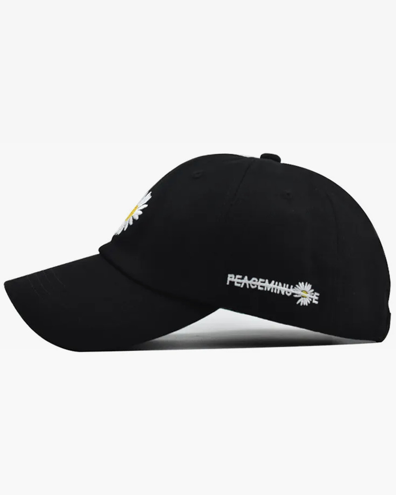 Y2K Grunge Daisy Baseball Cap - Retro 90S Fashion, Summer Y2K Outfits, Pastel Goth Style Y2K Grunge Daisy Baseball Cap - Retro 90S Fashion, Summer Y2K Outfits, Pastel Goth Style