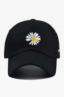 Y2K Grunge Daisy Baseball Cap - Retro 90S Fashion, Summer Y2K Outfits, Pastel Goth Style