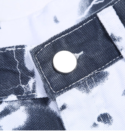 Y2K Grunge Denim Jeans - Retro 90S Hip Hop Style, Perfect For Y2K Summer And Party Outfits