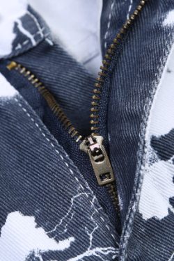 Y2K Grunge Denim Jeans - Retro 90S Hip Hop Style, Perfect For Y2K Summer And Party Outfits