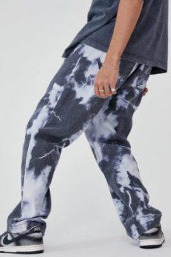 Y2K Grunge Denim Jeans - Retro 90S Hip Hop Style, Perfect For Y2K Summer And Party Outfits