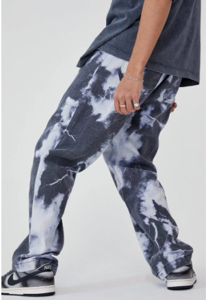 Y2K Grunge Denim Jeans - Retro 90S Hip Hop Style, Perfect For Y2K Summer And Party Outfits