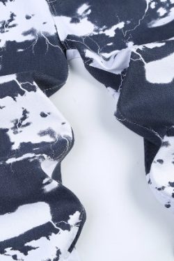 Y2K Grunge Denim Jeans - Retro 90S Hip Hop Style, Perfect For Y2K Summer And Party Outfits