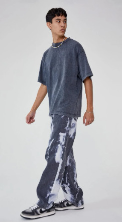 Y2K Grunge Denim Jeans - Retro 90S Hip Hop Style, Perfect For Y2K Summer And Party Outfits