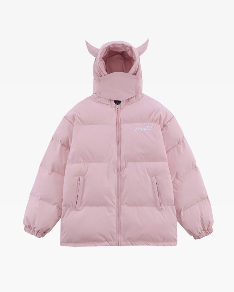 Y2K Grunge Devil Horn Puffer Jacket - Retro 90S Fashion, Gothic Y2K, Summer Y2K Outfits Y2K Grunge Devil Horn Puffer Jacket - Retro 90S Fashion, Gothic Y2K, Summer Y2K Outfits